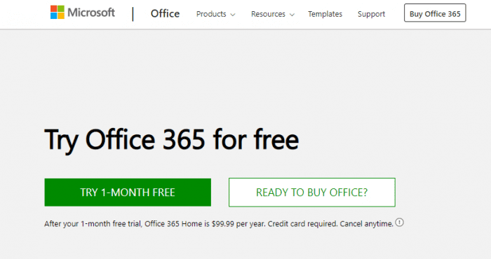 voorbeeld free trial