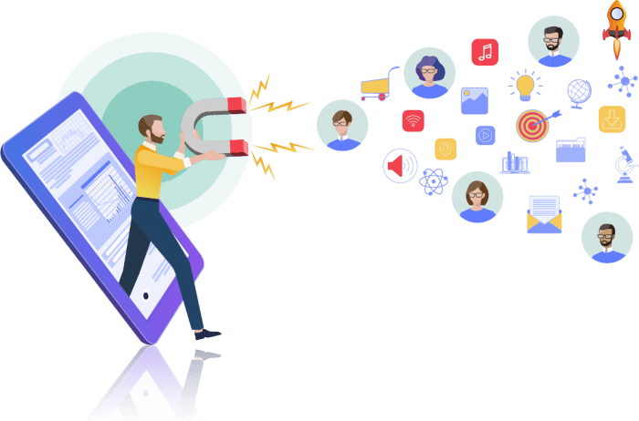 Digitale magneet voor klantwerving in online marketingstrategieën