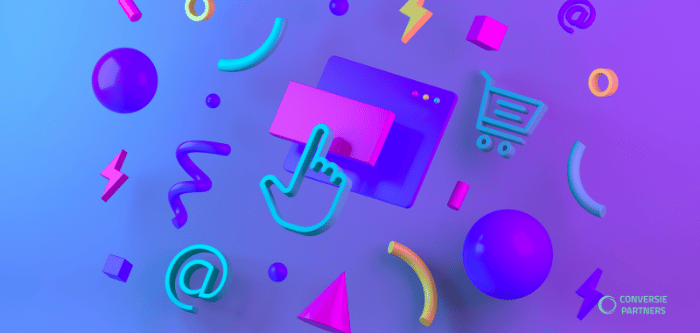 Inbound marketing diagram op computer, optimalisatie met Conversie Partners